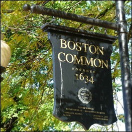 Boston Common Sign